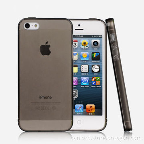 High Transparent TPU Cases for iPhone, with Dust-proof Plugs